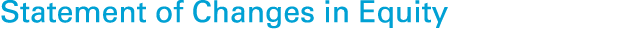 Statement of Changes in Equity