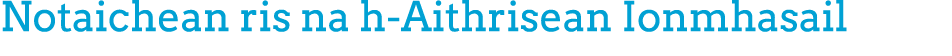 Notaichean ris na h Aithrisean Ionmhasail
