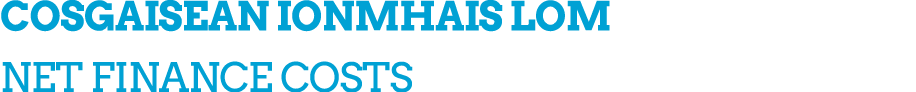 COSGAISEAN IONMHAIS LOM NET FINANCE COSTS