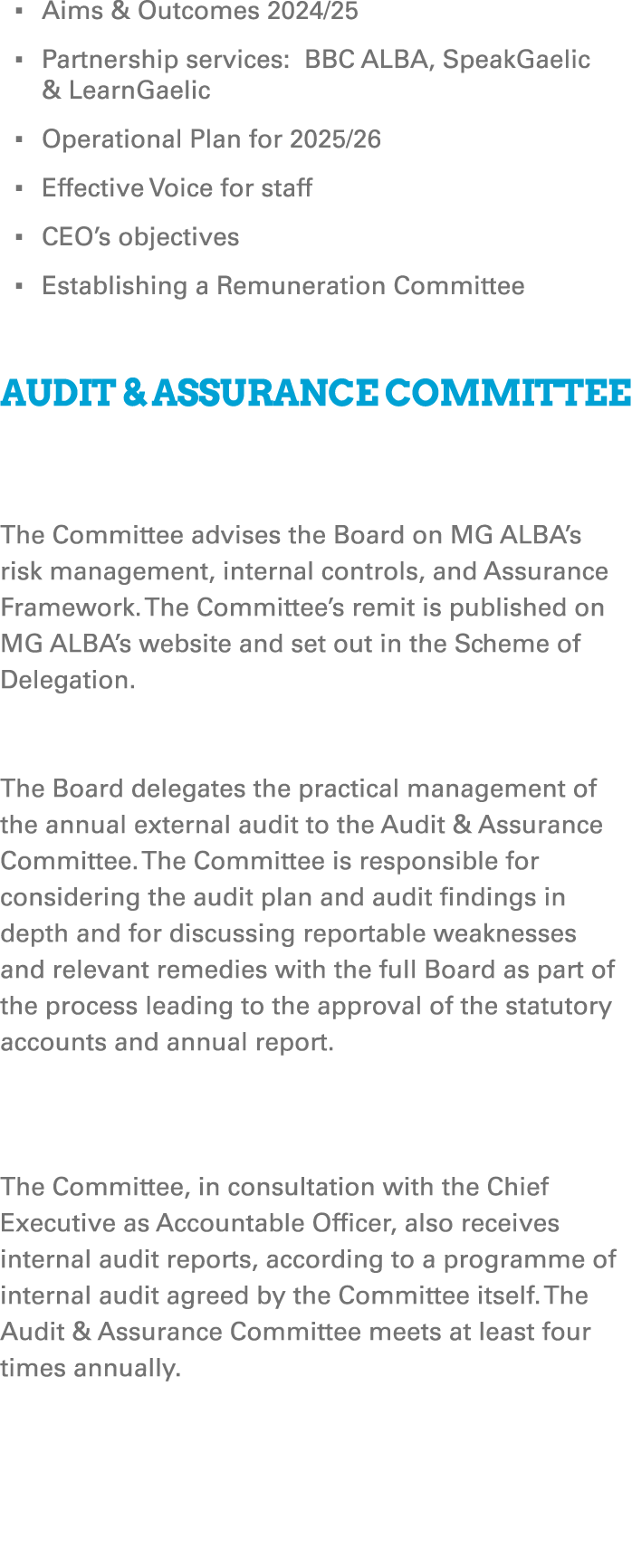 ▪ Aims & Outcomes 2024/25 ▪ Partnership services: BBC ALBA, SpeakGaelic & LearnGaelic ▪ Operational Plan for 2025/26 ...