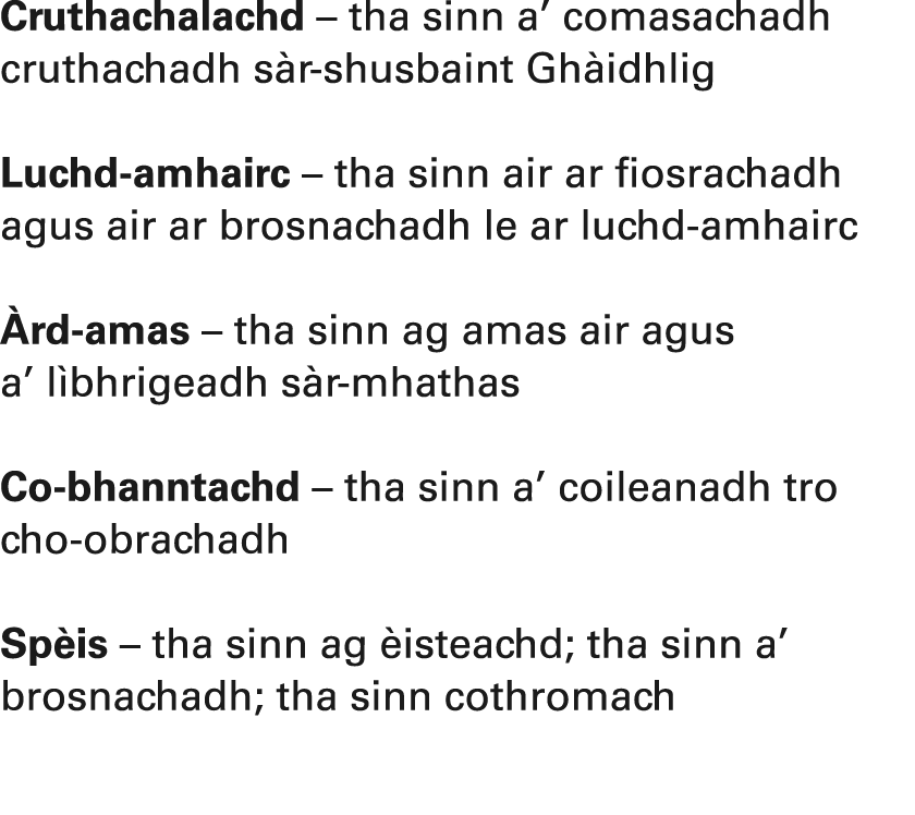Cruthachalachd – tha sinn a’ comasachadh cruthachadh s r shusbaint Gh idhlig Luchd amhairc – tha sinn air ar fiosrach...